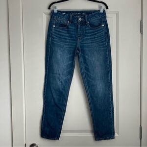 American Eagle Outfitters Women's Tomgirl Blue Straight Leg Jeans